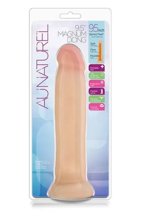 AU NATUREL Magnum reālistisks teksturēts dildo – 24 cm (9.5″)