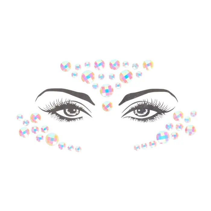 Ķermeņa rotaslietu uzlīmes – Sejai – Spīd tumsā Foto 3