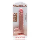RealRock eriti suur realistlik dildo munanditega – 35.5 cm (14″) – nahavärv — Foto 1