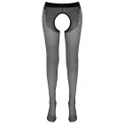 Cottelli Legwear pėdkelnės su kojinių diržu ir atviru tarpkoju – juodos — Nuotrauka 5