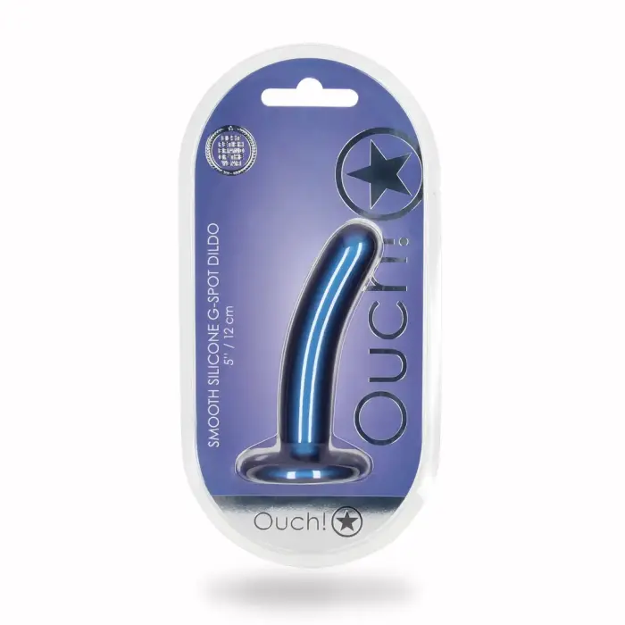 Гладкий G-точки дилдо – 12 cm (5″) – Синий