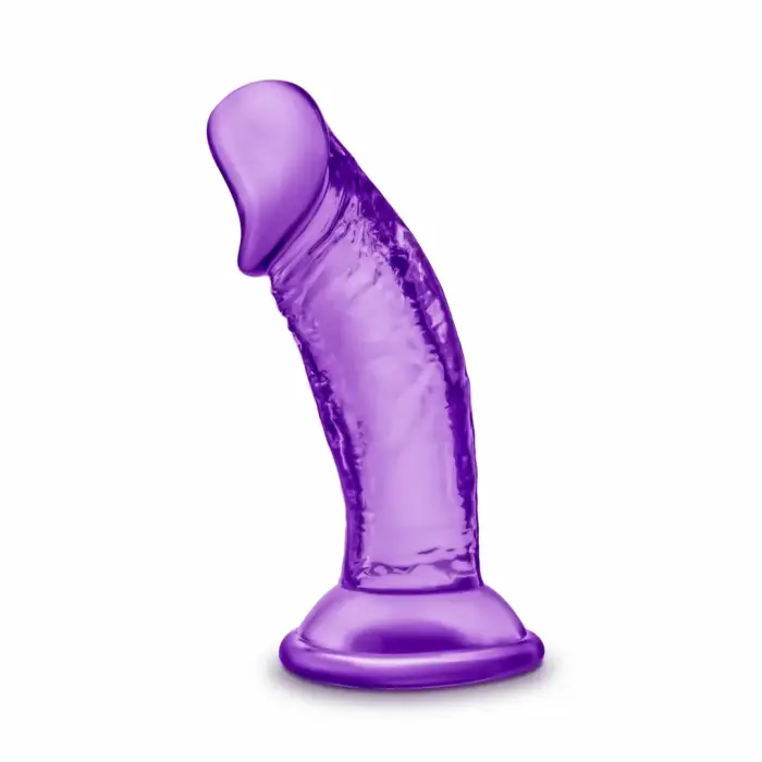 Blush B Yours Sweet N' Small kompakts dildo ar piesūcekni – 10.2 cm (4″) – violets