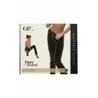 Guilty Pleasure Golden Glint Pants – Datex pieguļošas bikses ar zelta priekšējo rāvējslēdzēju – melnas – Izmērs: L — Foto 1