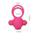 Power Clit Duo Silicone Cock Ring – Pink — Photo 7