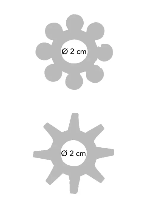 Power Stretchy Rings (2 tk) – läbipaistev Photo