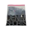 Such a Catch Denim Shorts with Mesh Panels – Black – M — Photo 5