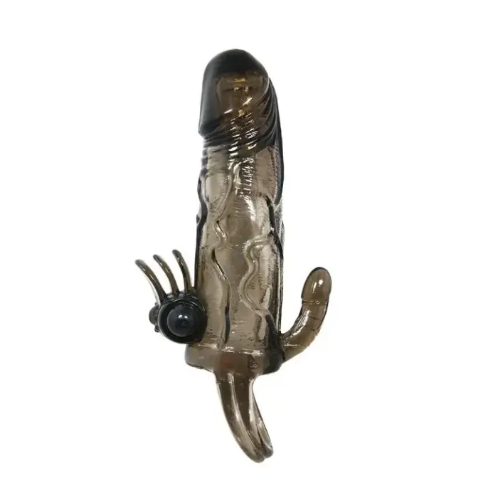 BAILE – BRAVE MAN SMOKE daugiafunkcė vibruojanti varpos rankovė – 17 cm (6.69″)