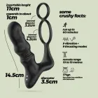CRUSHIOUS CRIXUS prostatos vibratorius su nuotolinio valdymo pulteliu – 14.5 cm – Juodas — Nuotrauka 6