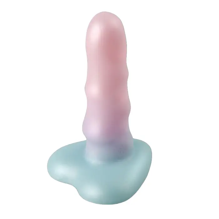 Unicorn Mini Light dildo – 15 cm (6″) – Daudzkrāsains Foto 2