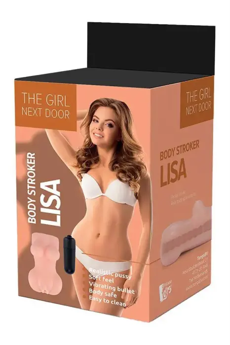 THE GIRL NEXT DOOR LISA - Вагинальный мастурбатор – 13 см – Телесный