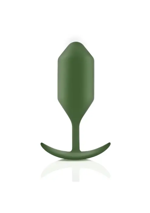 B-Vibe Snug Plug 4 Weighted Anal Plug – 14.5 cm (5.7″) – Green