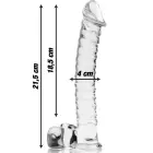 Ibiza Nebula Series Model 23 Glass Dildo – 21.5 cm (8.5″) – Clear — Photo 3