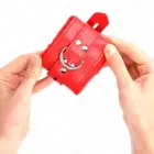 KINK Fur-Lined Adjustable Wrist Restraints – Red — Photo 3