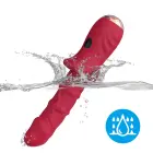 Dick Red 9 vibrācijas funkcija vibrators – 21.7 cm (8.5″) – sarkans Foto 9