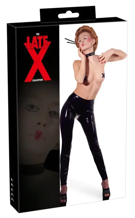 Latex Leggings Open Crotch – XL