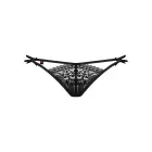 OBS Intensa Double Thong with Straps and Bows – Black – L/XL — Photo 3