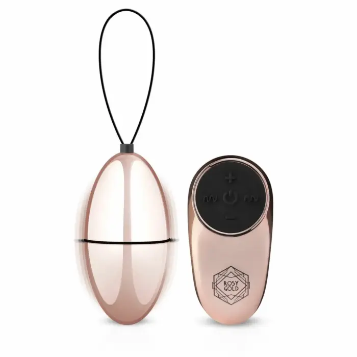 Rosy Gold Vibro-Egg Remote Controlled Vibrating Egg – 8 cm (3.15″)