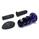 Glas Vibrating Beaded Plug – стеклянная анальная вибропробка с пультом – 9 см — Фото 3