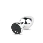 Metal Vibrating Anal Plug M with Remote Control — Photo 4