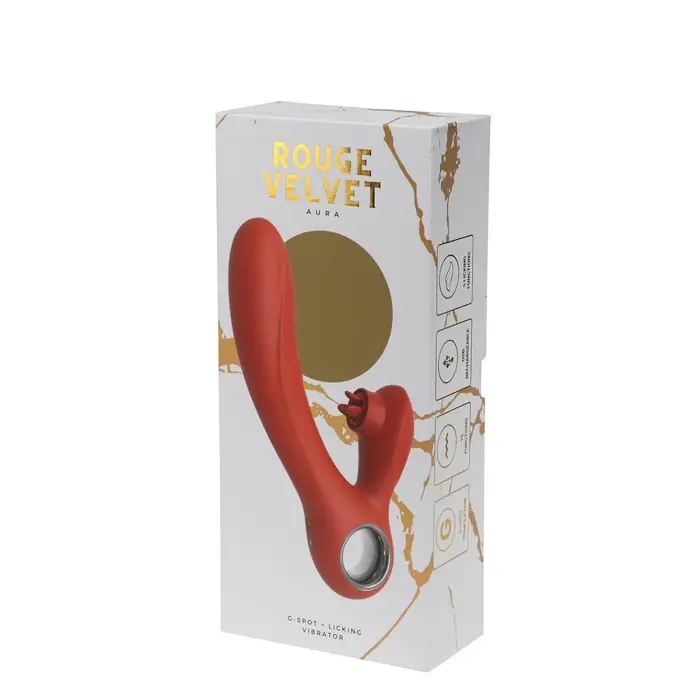 Rouge Velvet G-punkta vibrators ar laizīšanas funkciju – rozā
