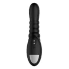 FORTO Ribbed Pro – вибрирующий анальный массажёр – чёрный – 10 режимов – водонепроницаемый – силикон + ABS — Фото 4