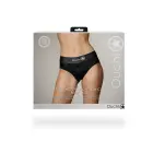 Vibrating Strap-on High-cut Brief – XS/S – Black — Photo 2