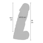 Prince Charming dildo – 20 cm (8″) – miesas krāsa — Foto 2