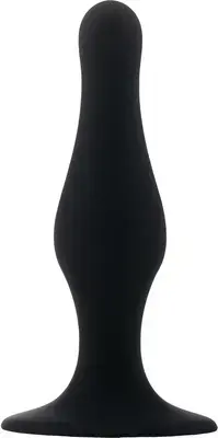 Silikoničeskaja analьnaja probka Sinner Gear s prisoskoj – 11.7 cm (4.6″) – Černyj