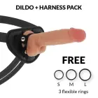 CYBERSILICOCK Oliver strap-on dildo komplekts – 19 cm (7.5″) — Foto 1