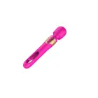 Wand вибратор с подвижным язычком – 18 cm (7″) – розово-красный — Фото 6