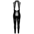 Noir Orgia Powerwetlook and Lace Halterneck Jumpsuit – Black – L — Photo 8