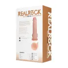 Vibrējošs reālistisks dildo ar sēkliniekiem – 23 cm (9″) – miesas krāsa — Foto 2