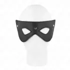 KINK 3 Rivets Eye Mask – Black Vegan Leather — Photo 2