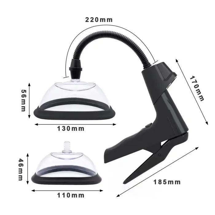 Manuālā krūšu galu sūkņu komplekts ar digitālo displeju Foto 3