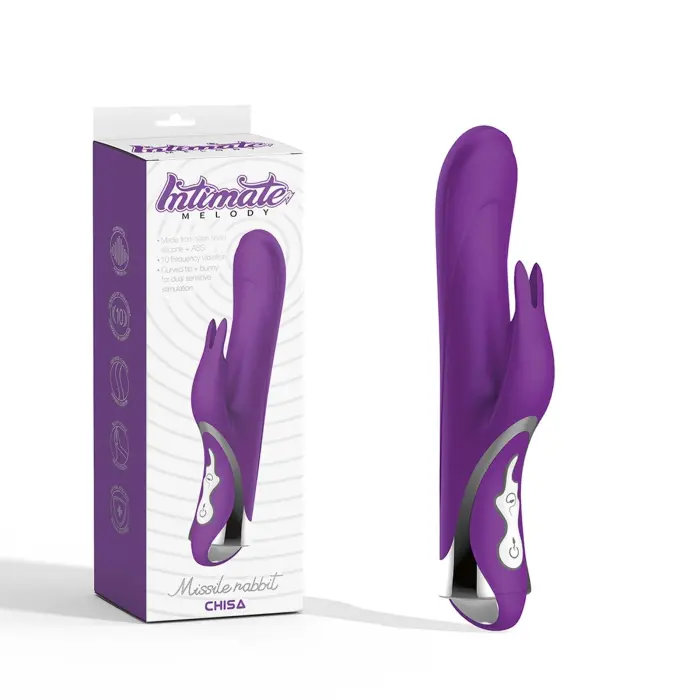 Missile кролик-вибратор – 23.5 cm (9.25″) – фиолетовый