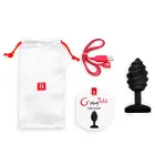 Gvibe Gplug Twist интимная силиконовая анальная пробка с вибрацией – 3.9 cm – Черный — Фото 3