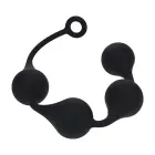 Silicone Waterdrop Anal Balls - XXL - Black Photo
