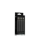 Ouch! Teasing Massage Wax Candles – Black – 4 pcs — Photo 1