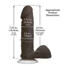 ULTRASKYN reālistisks dildo ar sēkliniekiem un piesūcekni – 16.5 cm (6″) — Foto 9