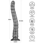 LoveToy King Sized Vibrating Vibrax Slider – anal dildo – PVC – 36.8 cm – 10 modes — Photo 10