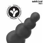 Addicted Toys силиконовая анальная пробка с кольцом Model 5 – 23.5 cm – Черный — Фото 5