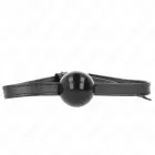 KINK Simplicity Ball Gag 4cm – Adjustable Silicone Strap, Black, 60cm — Photo 3