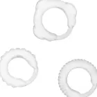 ADDICTED TOYS C-Ring Set Clear – Flexible Silicone Support Rings, 3 Sizes — Photo 3