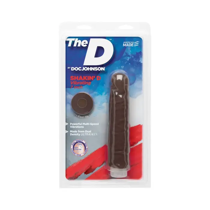Shakin' D Vibreeriv realistlik ULTRASKYN dildo – 18 cm (7″)