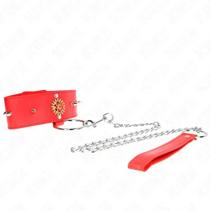 KINK Red Diamond Collar with Adjustable Belt 65cm – Red