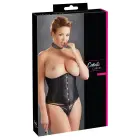 Cottelli Collection po krūtine korsetas – juodas – 3 XL — Nuotrauka 1