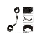 Euphoria Collection Faux Leather Handcuffs – Black — Photo 5