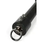 Hidden Desire Genuine Leather Knot Flogger – Black/Red — Photo 3