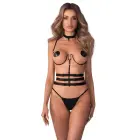 Obsessive Premium Premisis kūno petnešos – juodos — Nuotrauka 1