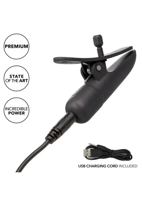 Nipplettes uzlādējamas krūšu galu skavas – melnas Foto 9